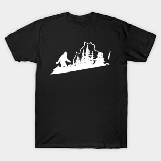Virginia Bigfoot State Map Gift T-Shirt